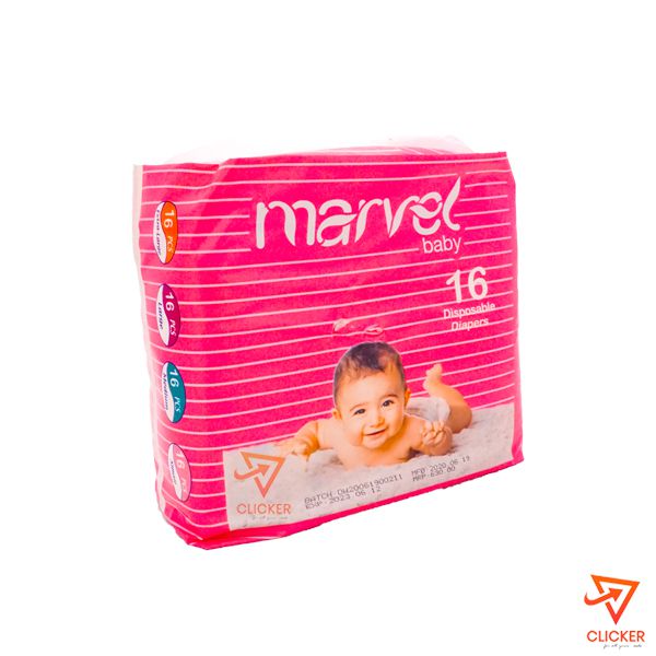 Clicker product 16Pcs MARVEL Baby Disposable Diapers -small-3-6kg 49
