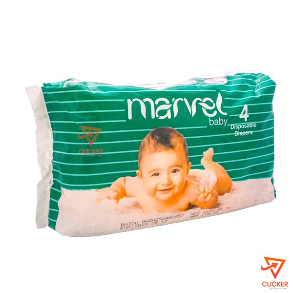 Clicker product 4Pcs MARVEL Baby Disposable Diapers -medium-6-10 kg 52