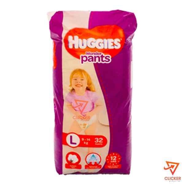 Clicker product 32 pcs-NEW HUGGIES wonder pants-large-9-14 kg 58