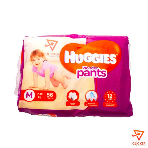 Clicker product 56 pcs-NEW HUGGIES wonder pants Medium-7-12 kg 63