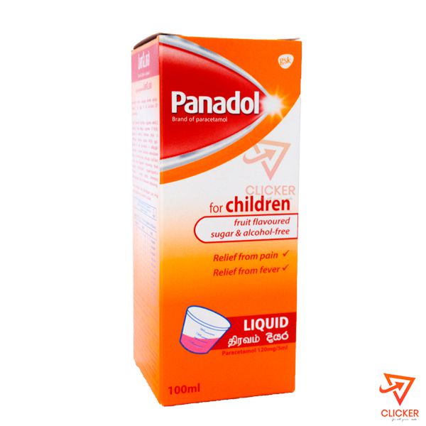 Clicker product 100ml PANADOL -liquid for children fruit flavoured sugar 78