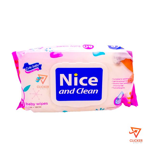 Clicker product CUTE BABY Nice and clean baby wipes 86