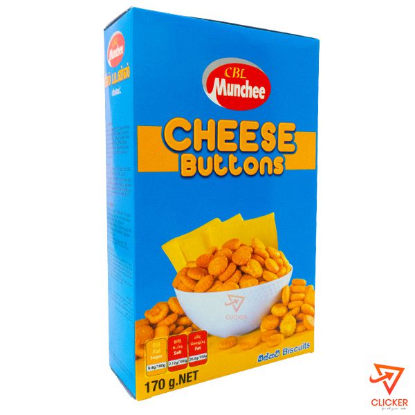 Clicker product 170g CBL MUNCHEE cheese buttons 168