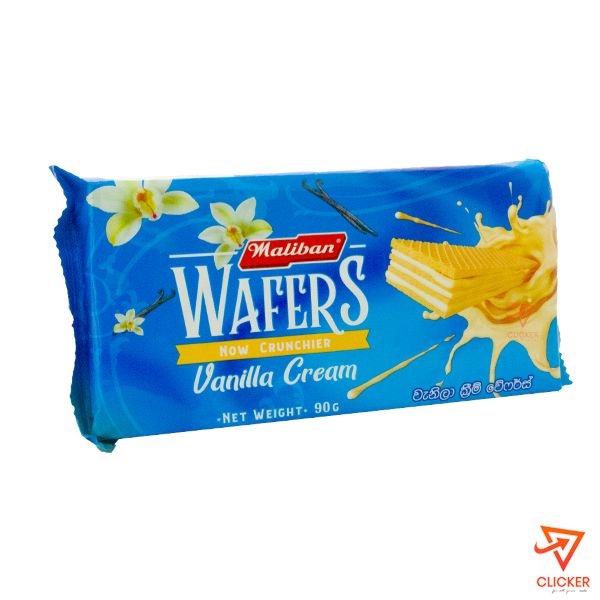 Clicker product 90g MALIBAN wafers vanilla cream 180