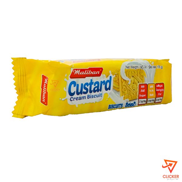 Clicker product 100g MALIBAN custard cream biscuits 186