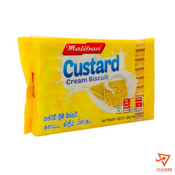 Clicker product 410g MALIBAN custard cream biscuits 196