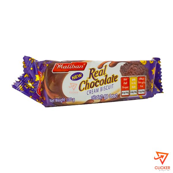 Clicker product 100g MALIBAN real chocolate cream biscuits 201