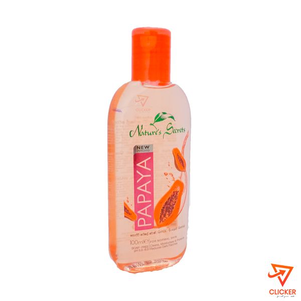 Clicker product 100ml NATURE`S SECRETS Papaya Facial wash 730