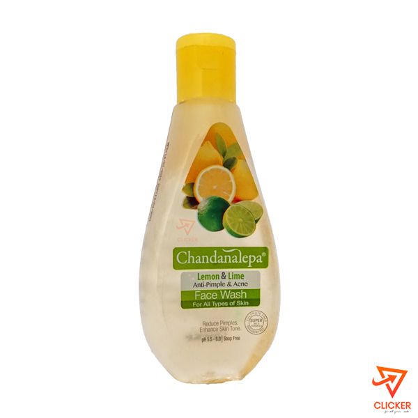 Clicker product 100ml Chandanalepa Lemon and lime Anti-pimple and acne face wash 737