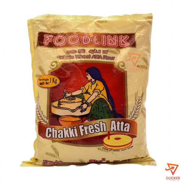 Clicker product 1 kg foodlink whole wheat atta flour 256