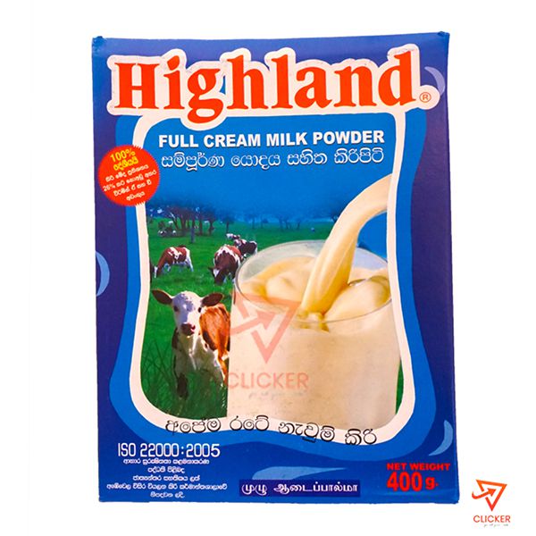 Clicker product 400g HIGHLAND full cream milk powder 354