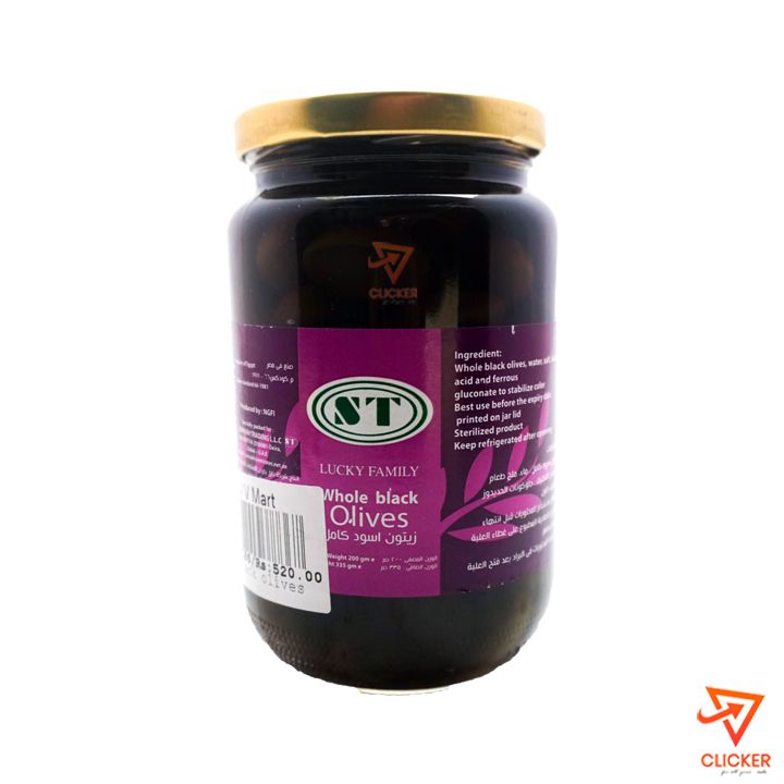 Clicker product 300g ST Lucky family Whole black Olives 699