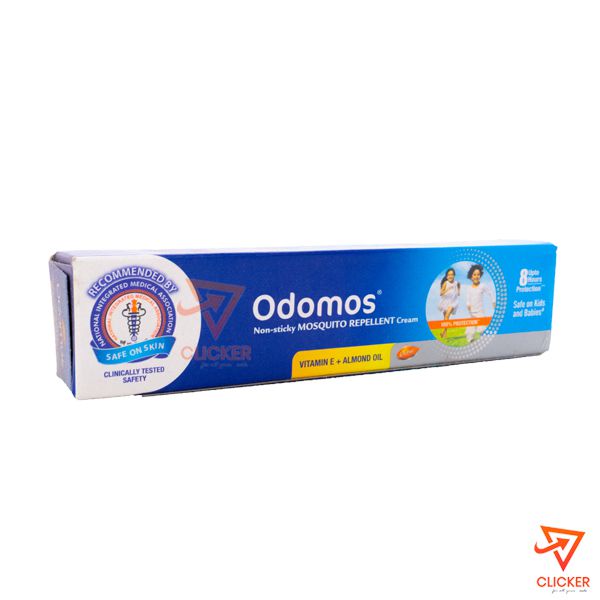 Clicker product 25g ODOMOS non sticky mosqiuto repellent cream with vitamin E and almond 476