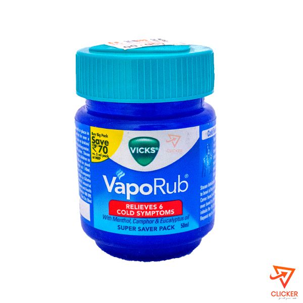 Clicker product 50ml VICKS vapo rub relieves 6 cold symptoms 459