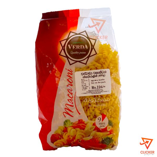 Clicker product 400g VERDA quality pasta macaroni 387