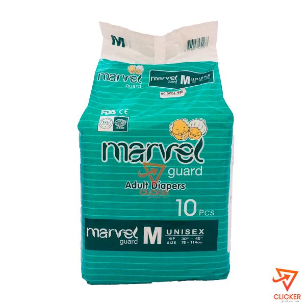 Clicker product 10 Pcs MARVEL Guard Adult Diapers-Medium-Hip 30`-45` ,size 76-114cm 240