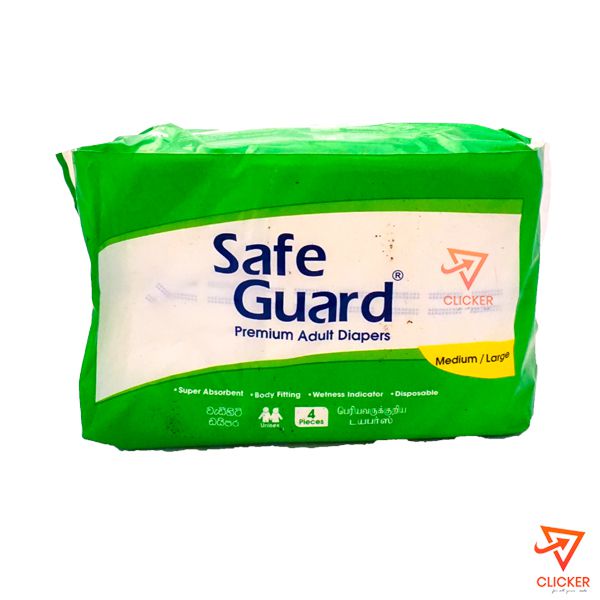 Clicker product 4 pcs safe guard premium adult diapers m/l 70