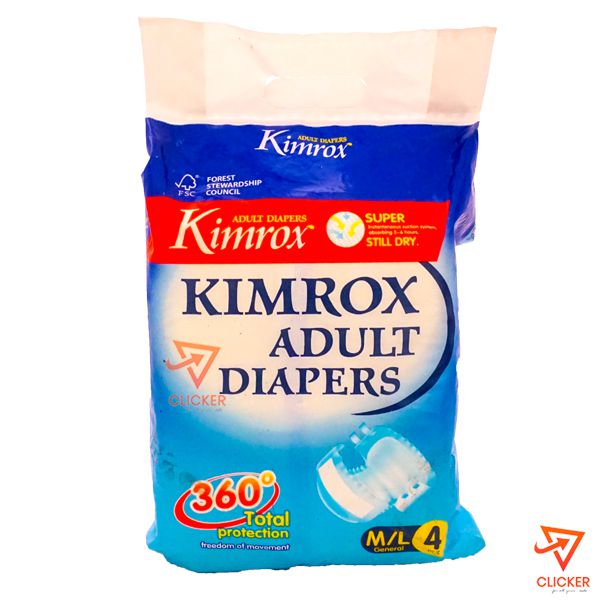 Clicker product 4 pcs kimrox adult diapers m/l genaral 40