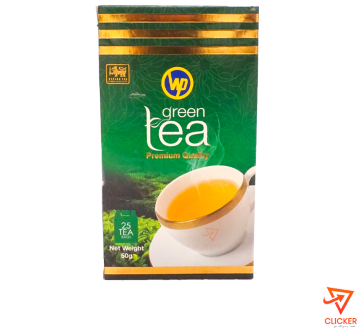 Clicker product WP green tea premium quality (25 tea bags ) 918