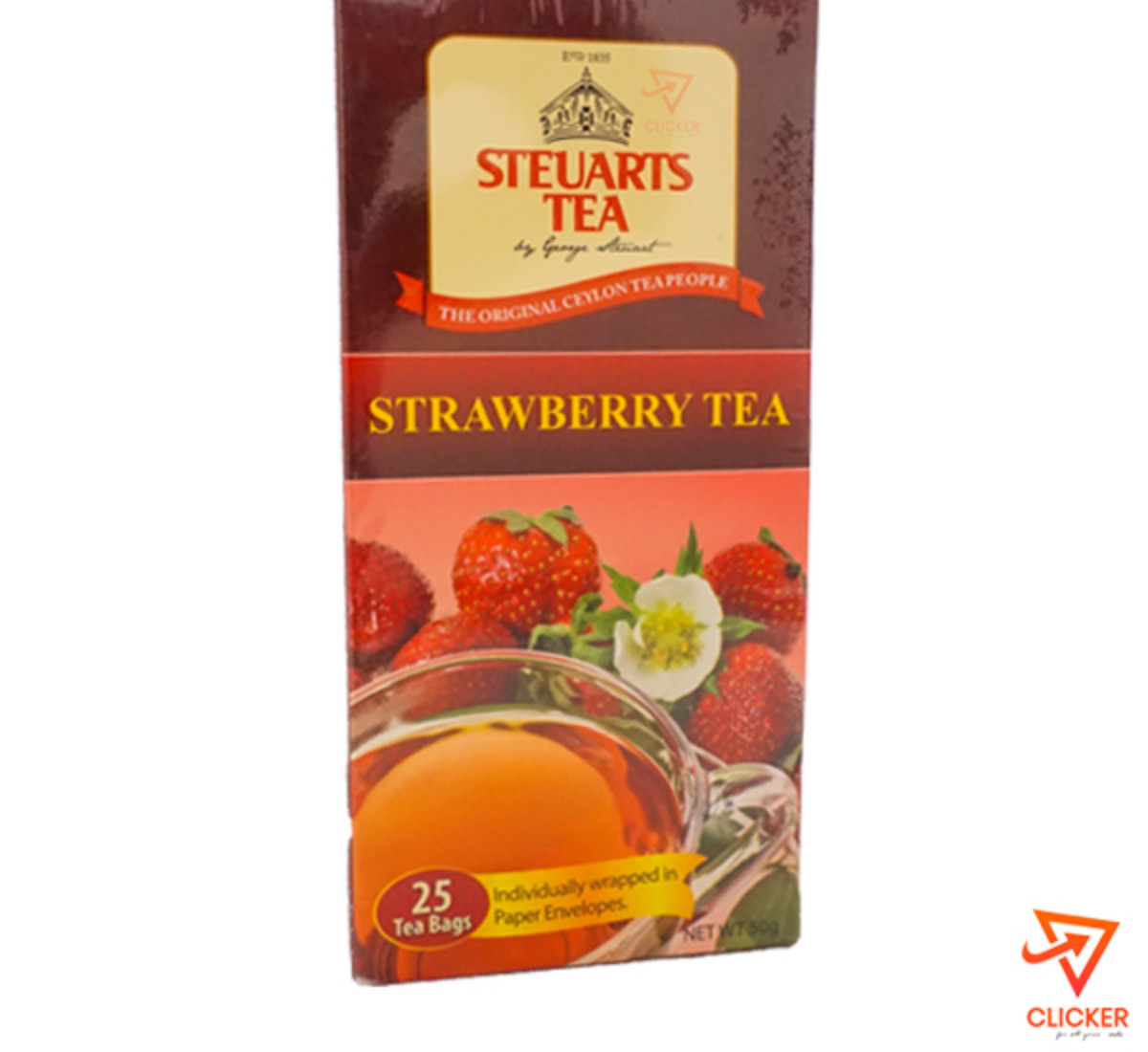 Clicker product 50g GEORGE STEURARTS   strawberry tea (25 tea bags) 930