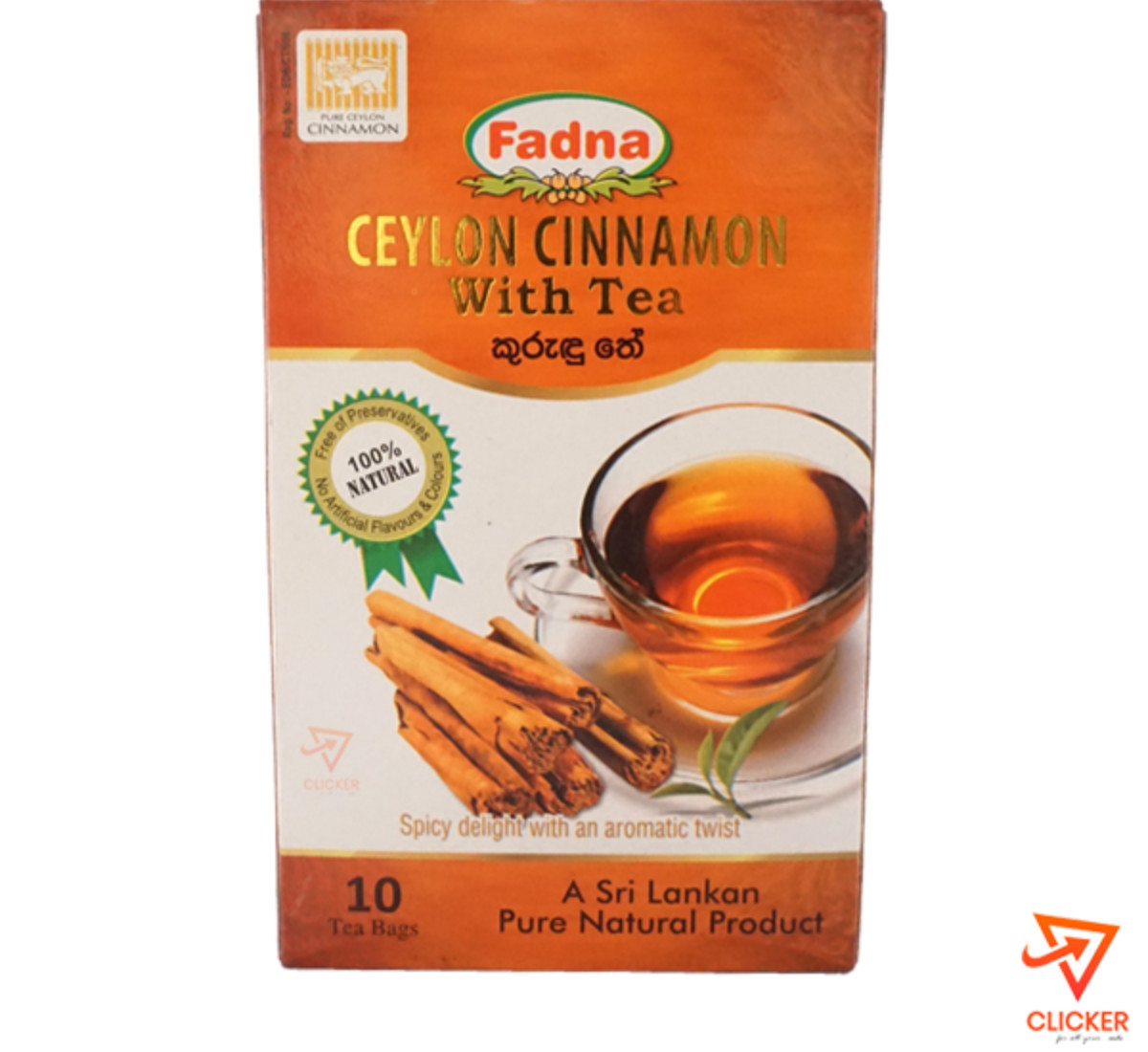 Clicker product 10 tea bags FADNA  ceylon cinnamon with tea 941