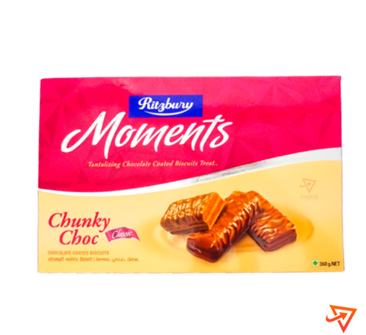 Clicker product 360g CBL  Ritzbury Moments Chunky choc Classic 1157