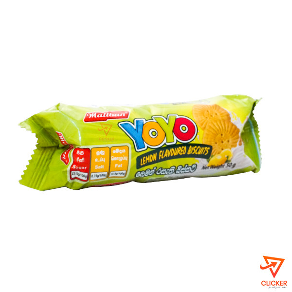 Clicker product 50g MALIBAN yoyo lemon flavoured biscuits 1323