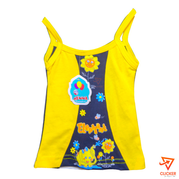 Clicker product HENNA Yellow & blue Girl's T Shirt 1996
