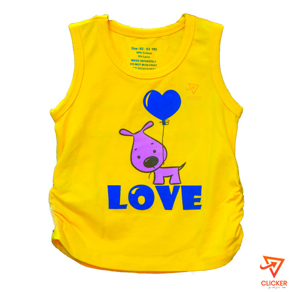 Clicker product LOVE Yellow Girl's Vest 2004