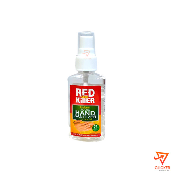 Clicker product 50ml RED GERM KILLER Instant Liquid Hand Sanitizer with lemon oil 2119