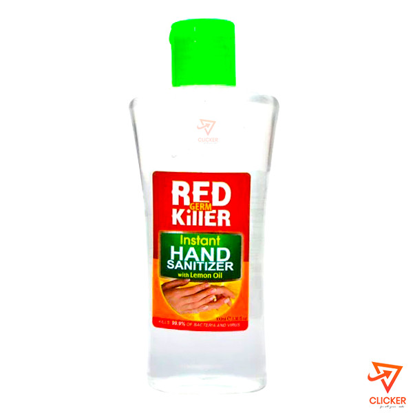 Clicker product 100ml RED GERM KILLER Instant Liquid Hand Sanitizer with lemon oil 2120
