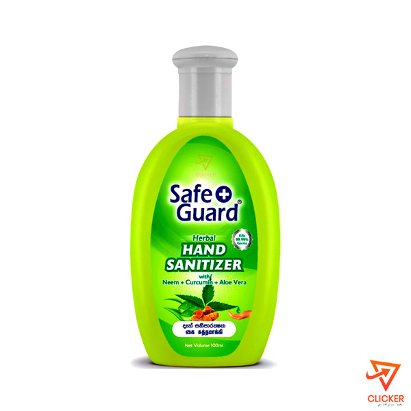 Clicker product 100ml safe guard hand sanitizer with Perunkayam, Venivel, aloe vera 2122