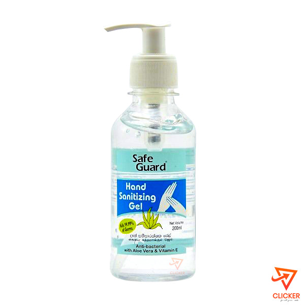 Clicker product 200ml safe guard hand sanitizing gel 2124
