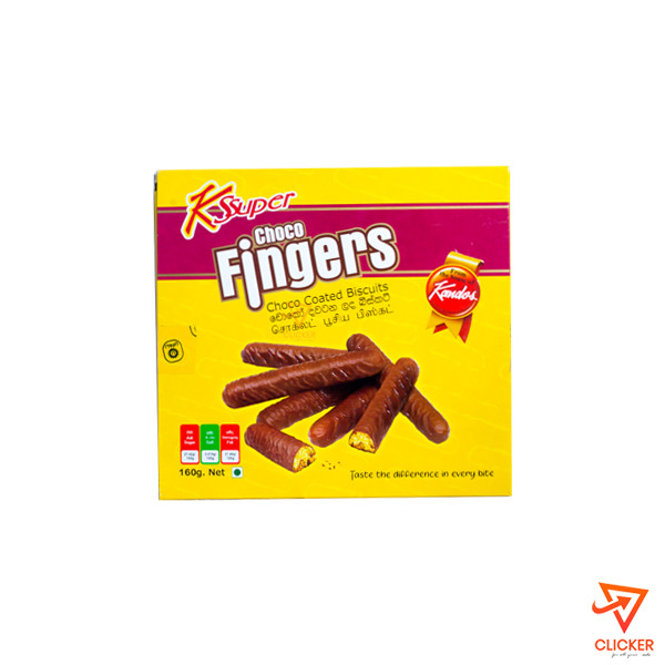 Clicker product 160G K SUPER CHOCO FINGERS KANDOS 2406