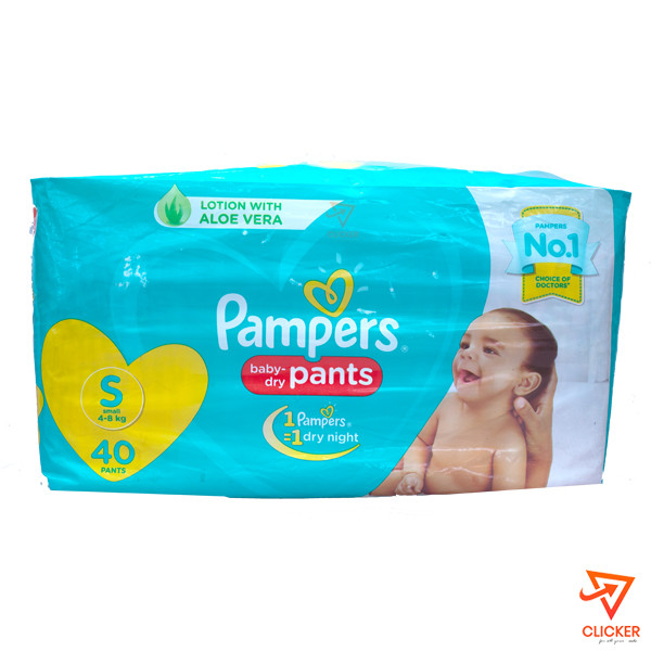 Clicker product 40PCS PAMPERS BABY DRY PANTS SMALL LOTION WITH ALOEVERA 4-8KG 2425