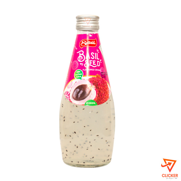 Clicker product 290ML SPRINKLE BASIL SEED FLAVOURED DRINK WITH LYCHEE JUICE 2437