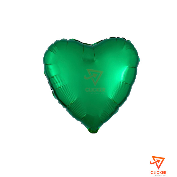 Clicker product HEART SHAPE FOIL BALLOON GREEN (18'') 2554