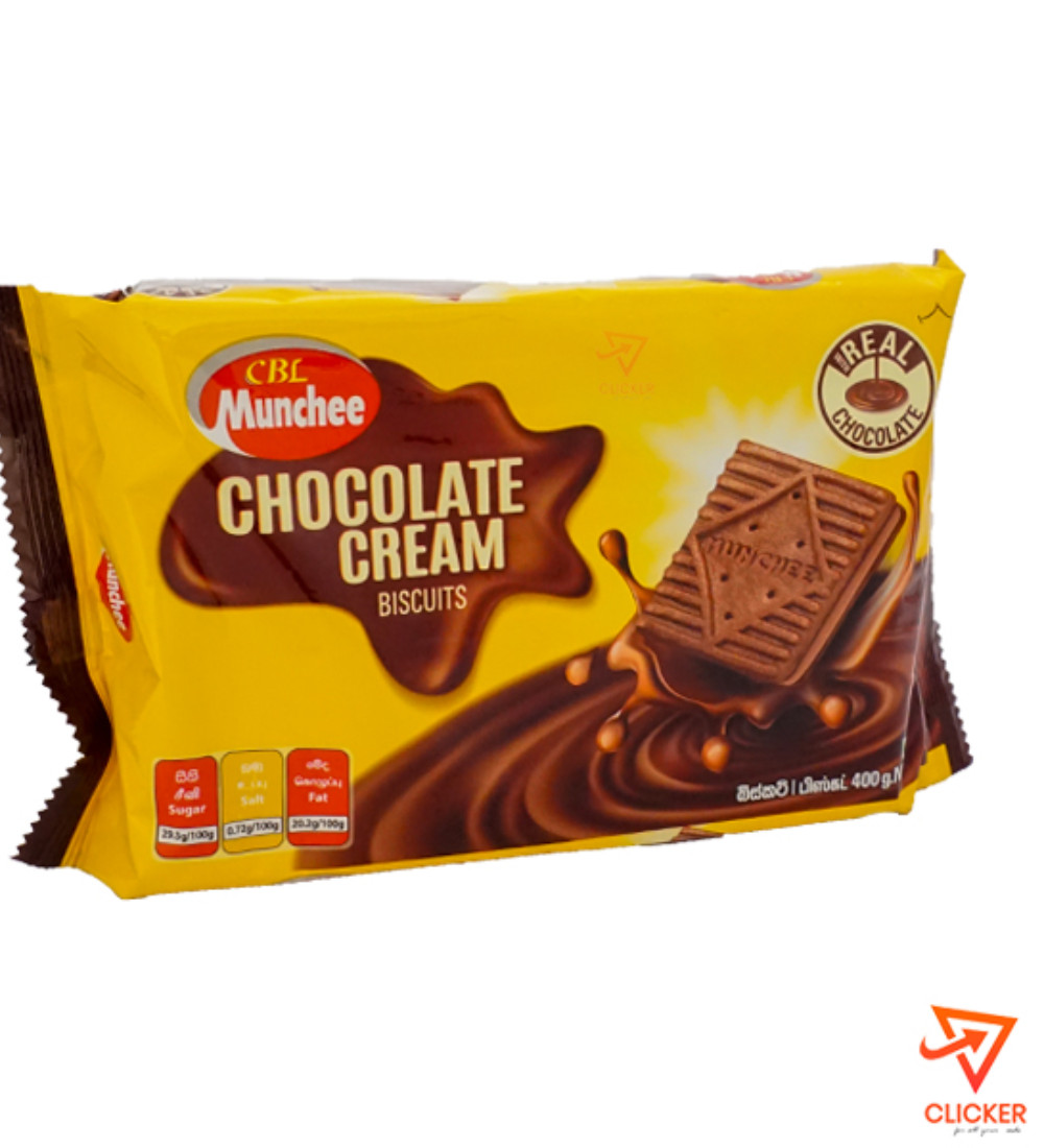 Clicker product 400g CBL MUNCHEE chocolate cream biscuits 799