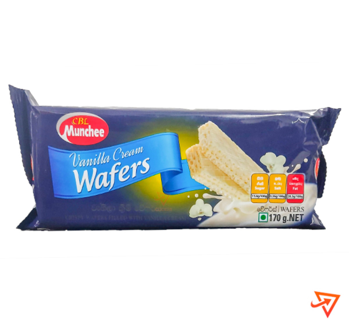 Clicker product 170g MUNCHEE  vanilla cream wafers 1017