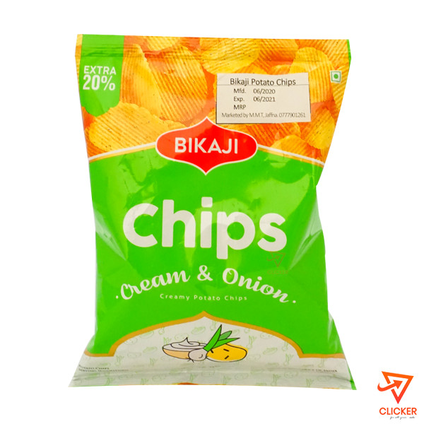 Clicker product 35g BIKAJI potato chips- cream & onion 1601