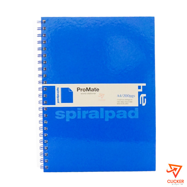 Clicker product 200 pages Promate A4 Spiral pad 210x297mm 1735