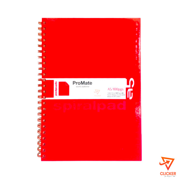 Clicker product 100 pages Promate A5 Spiral pad 148x210mm 1733