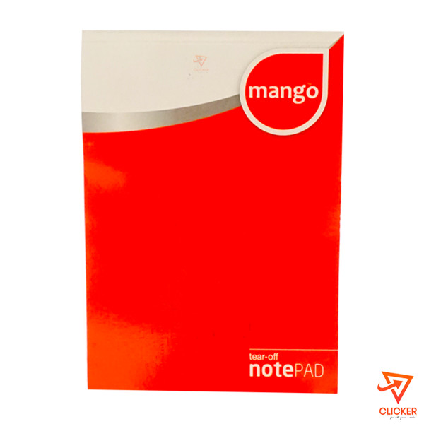 Clicker product 160 pages Mango note pad Feet ruled wide-74x105mm 1731