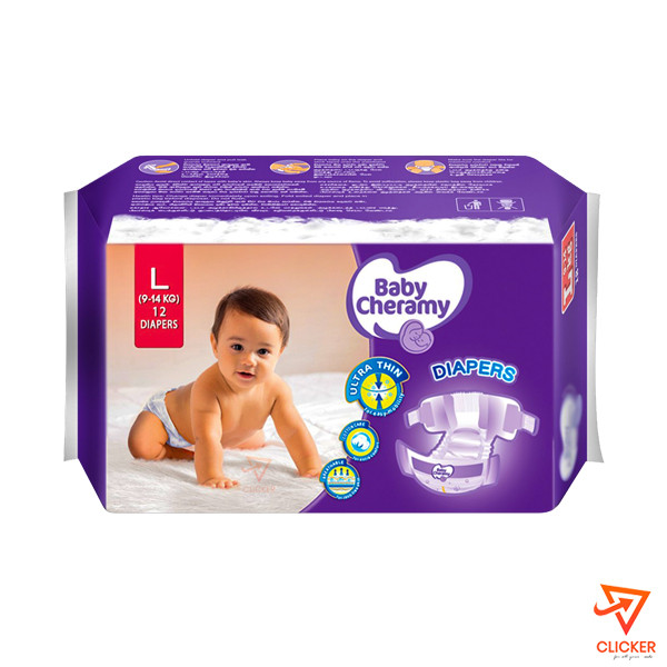 Clicker product 12 pcs BABY CHERAMY DIAPERS Large-9-14 kg 2366