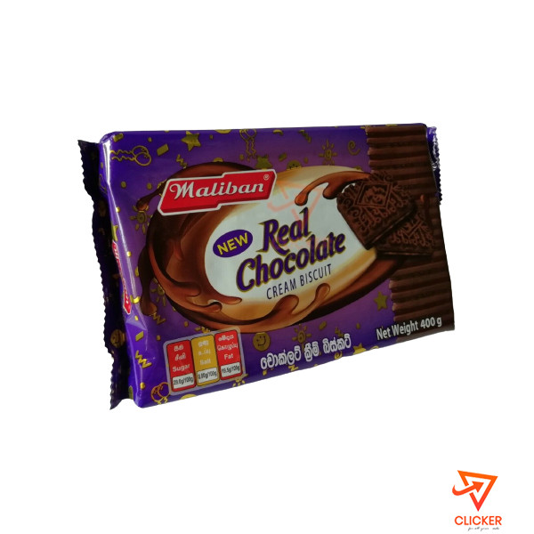 Clicker product 400G MALIBAN REAL CHOCOLATE CREAM BISCUIT 2540