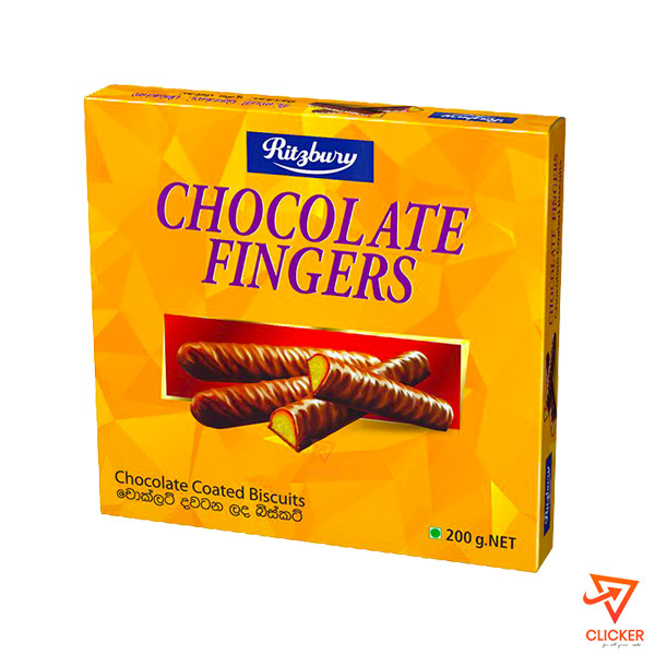 Clicker product 200G CBL Ritzbury Chocolate fingers Chocolate Coated Biscuits 2656