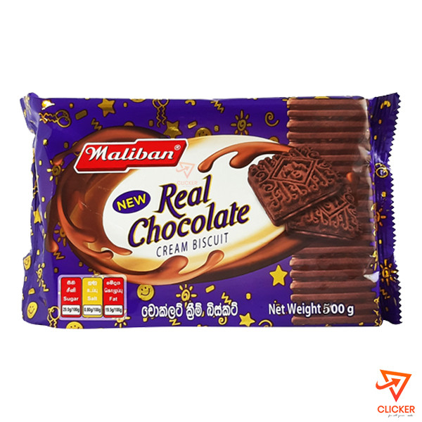 Clicker product 500G MALIBAN REAL CHOCOLATE CREAM BISCUIT 2571