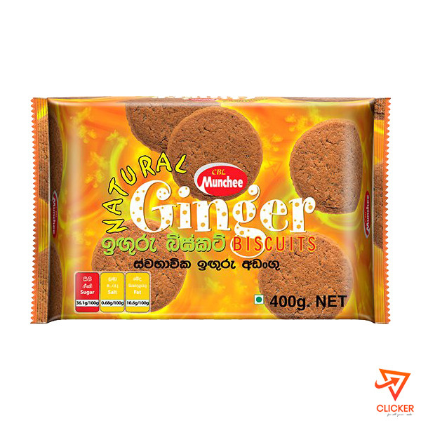 Clicker product 400G MUNCHEE GINGER BISCUITS 2569