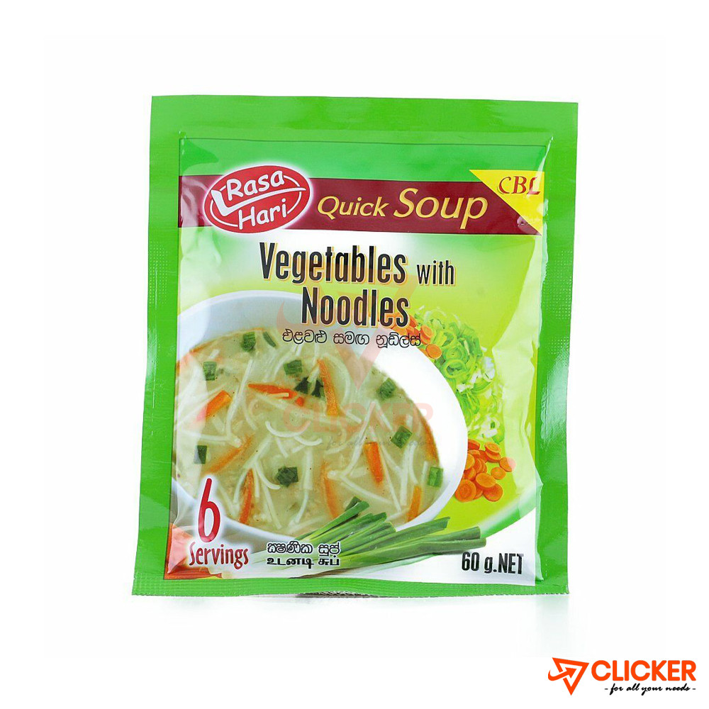 Clicker product 60g CBL rasahari Quick soup Veg Flavour 2923