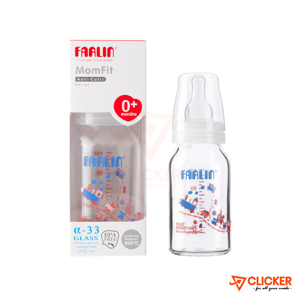 Clicker product 120ML FARLIN GLASS FEEDING BOTTLE 2958